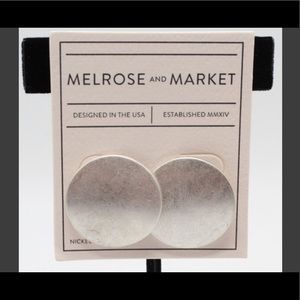 😘 Silver Button Earrings from Nordstrom Rack